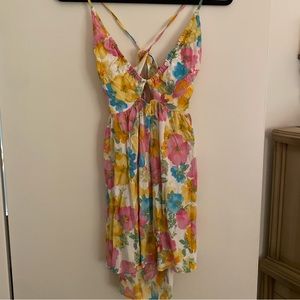 Sky to Moon Floral Strappy Mini Dress